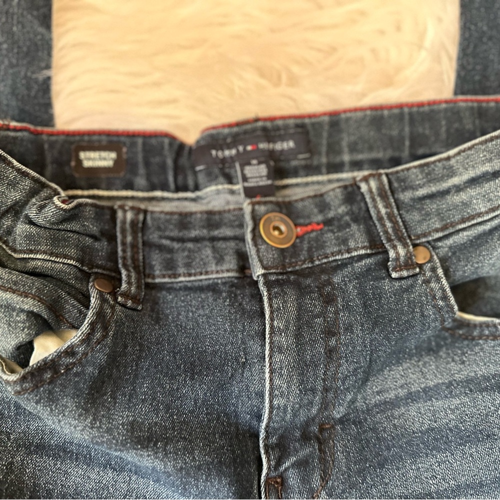EUC Tommy Hilfiger Indigo Stretch Skinny Jeans Size 14 - Picture 3 of 4